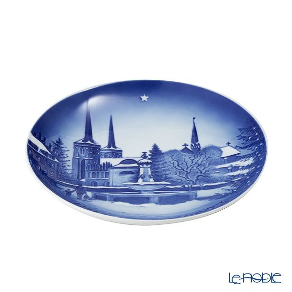 ビングオーグレンダール（Bing＆Grondahl） イヤープレート／クリスマスプレート 2023年／令和5年 「CHRISTMAS IN ROSKILDE ロスキレのクリスマス」18cm 1066056
