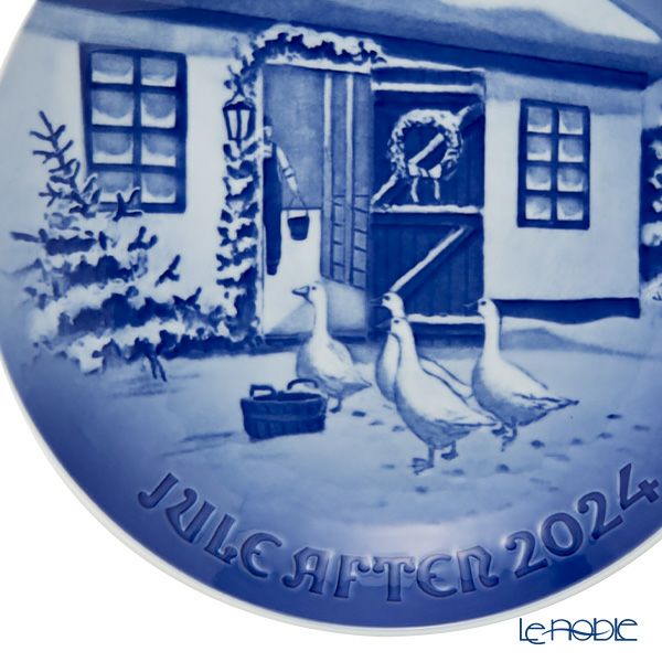ビングオーグレンダール（Bing＆Grondahl） イヤープレート／クリスマスプレート 2024年／令和6年 「CHRISTMAS IN THE COUNTRYSIDE 田舎のクリスマス」18cm 1070759