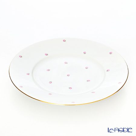 アウガルテン（AUGARTEN） スキャタードローズ（5009） プレート 25cm（001シューベルトシェイプ）