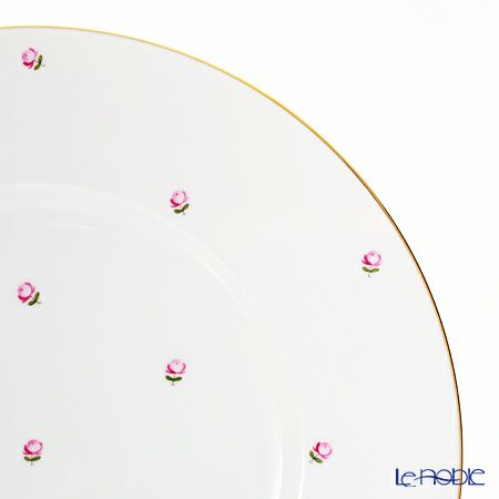 アウガルテン（AUGARTEN） スキャタードローズ（5009） プレート 25cm（001シューベルトシェイプ）