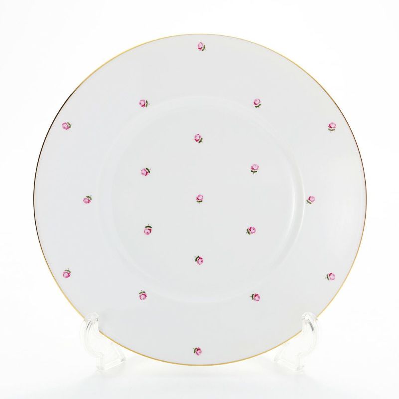 アウガルテン（AUGARTEN） スキャタードローズ（5009） プレート 25cm（001シューベルトシェイプ）