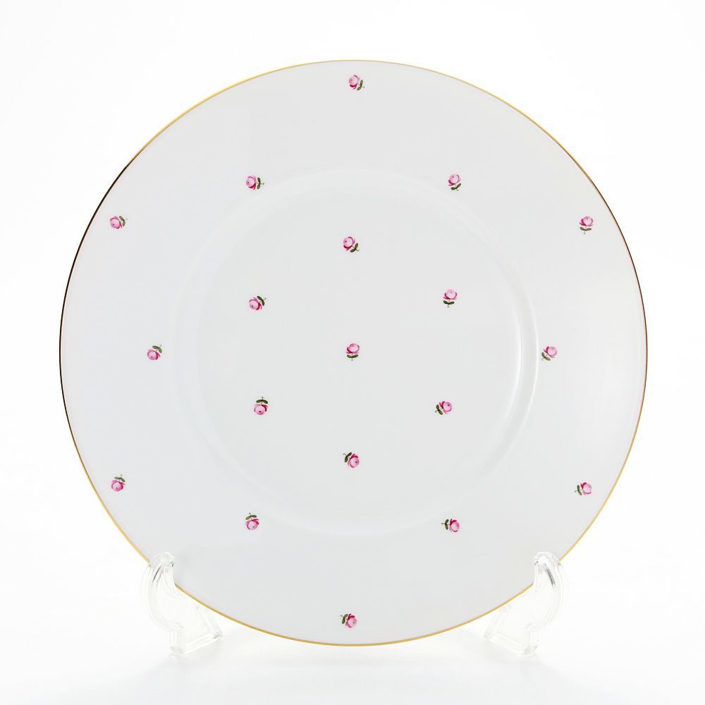 アウガルテン（AUGARTEN） スキャタードローズ（5009） プレート 25cm（001シューベルトシェイプ）
