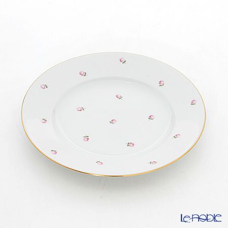 アウガルテン（AUGARTEN） スキャタードローズ（5009） プレート 20cm（001シューベルトシェイプ）