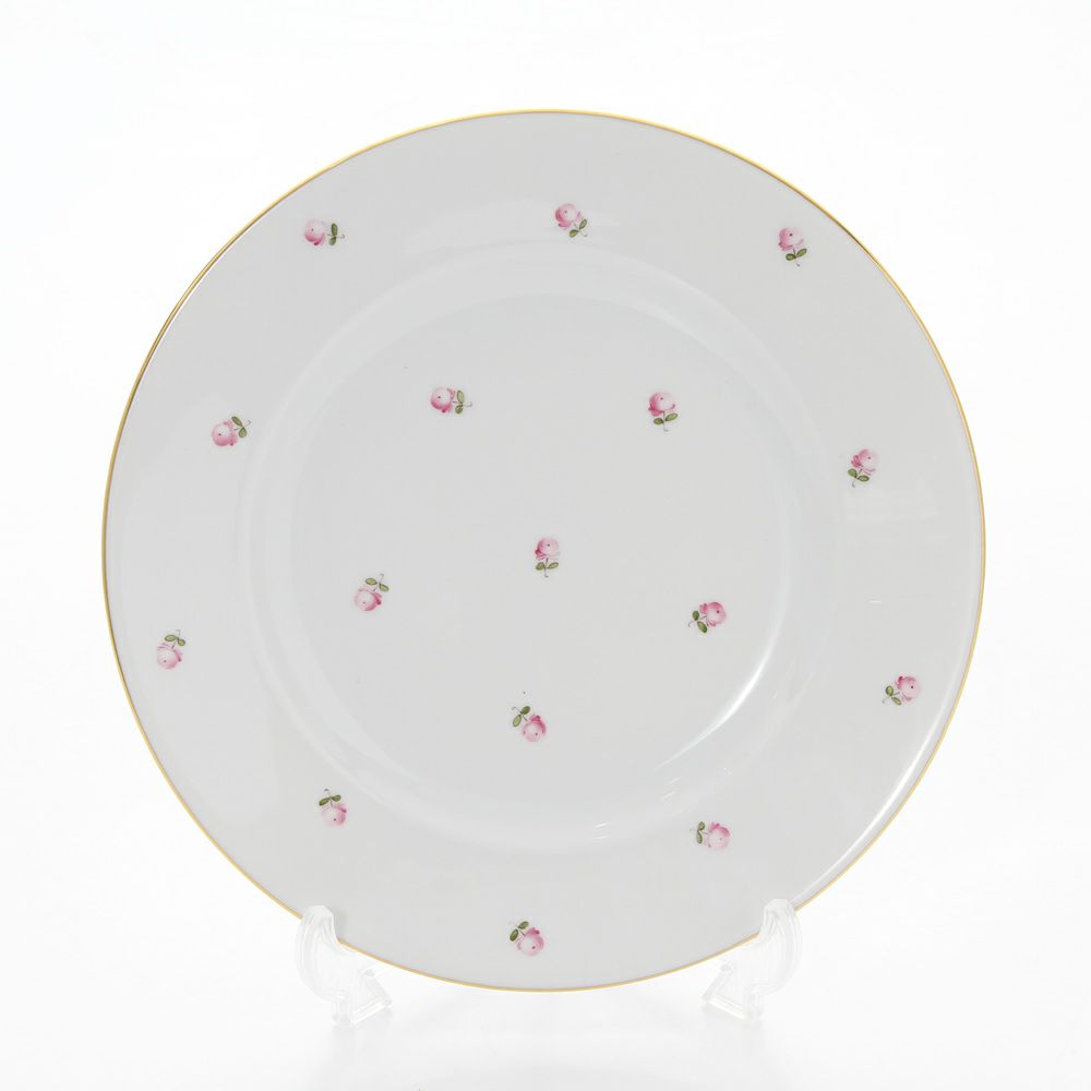 アウガルテン（AUGARTEN） スキャタードローズ（5009） プレート 20cm（001シューベルトシェイプ）