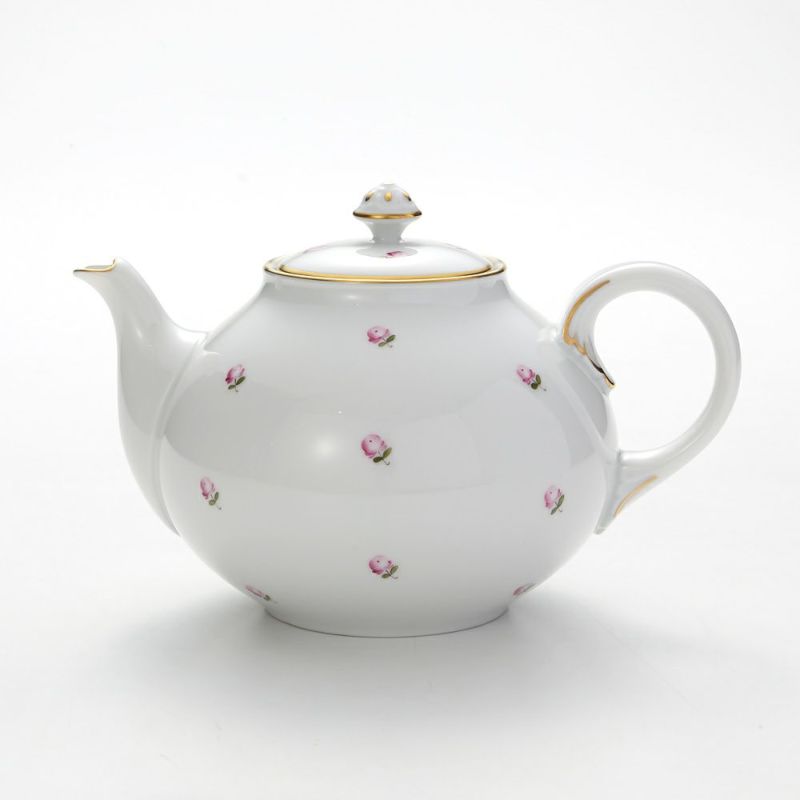 アウガルテン（AUGARTEN） スキャタードローズ（5009） ティーポット（S） 600ml （001シューベルトシェイプ）