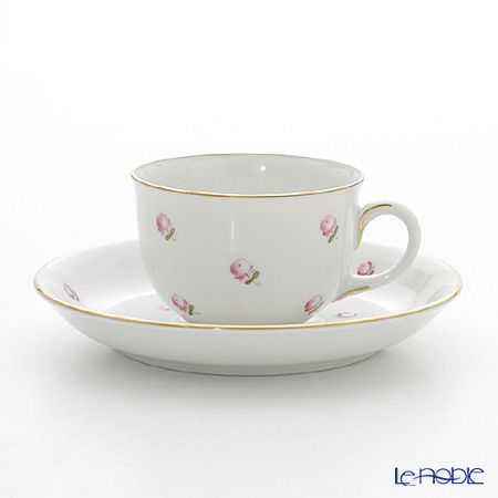 アウガルテン（AUGARTEN） スキャタードローズ（5009） モカカップ＆ソーサー 80ml （001シューベルトシェイプ）