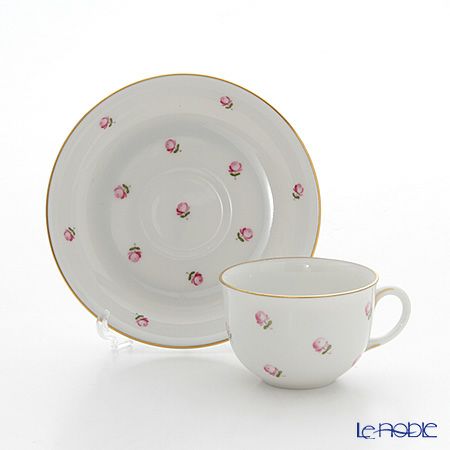 アウガルテン（AUGARTEN） スキャタードローズ（5009） モカカップ＆ソーサー 80ml （001シューベルトシェイプ）