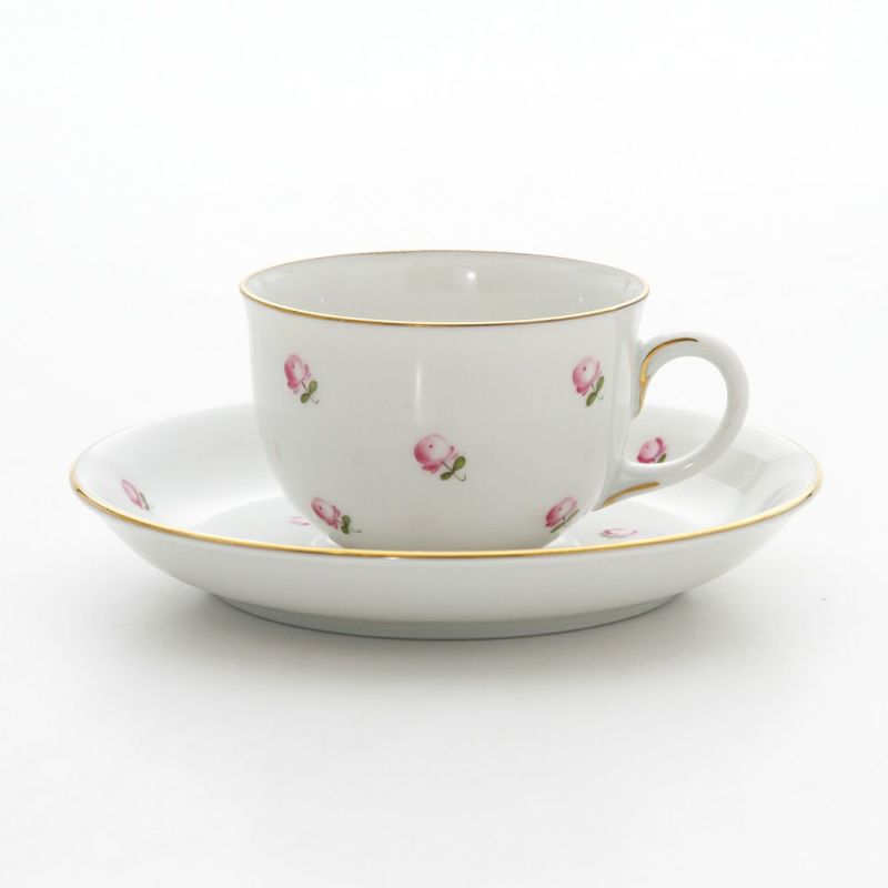 アウガルテン（AUGARTEN） スキャタードローズ（5009） モカカップ＆ソーサー 80ml （001シューベルトシェイプ）