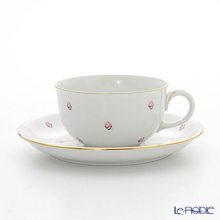 アウガルテン（AUGARTEN） スキャタードローズ（5009） ティーカップ＆ソーサー（S） 200ml（001シューベルトシェイプ）