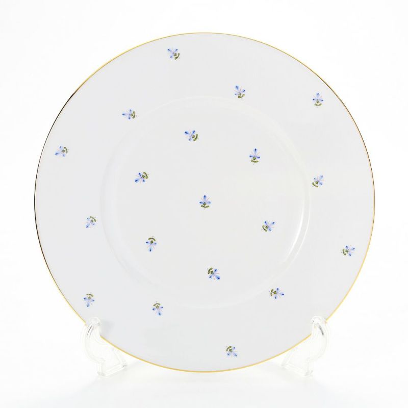 アウガルテン（AUGARTEN） スキャタードコーンフラワー（5010） プレート 25cm（001シューベルトシェイプ）