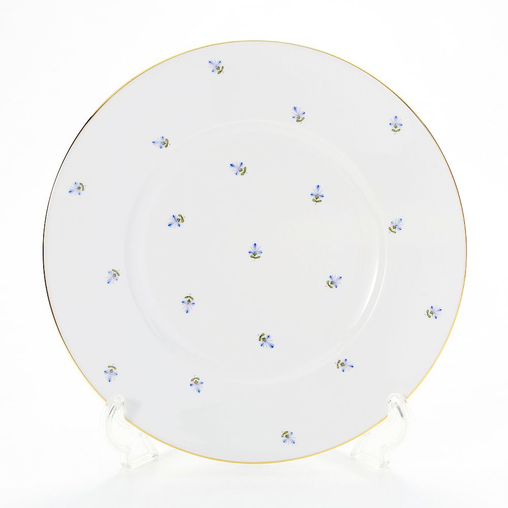 アウガルテン（AUGARTEN） スキャタードコーンフラワー（5010） プレート 25cm（001シューベルトシェイプ）