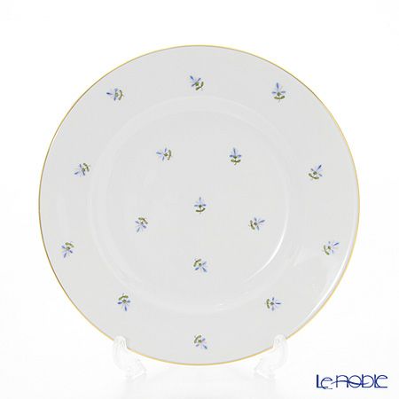 アウガルテン（AUGARTEN） スキャタードコーンフラワー（5010） プレート 20cm（001シューベルトシェイプ）