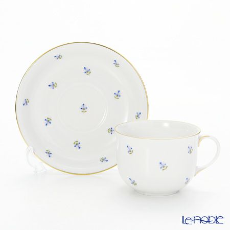 アウガルテン（AUGARTEN） スキャタードコーンフラワー（5010） コーヒーカップ＆ソーサー 200ml（001シューベルトシェイプ）