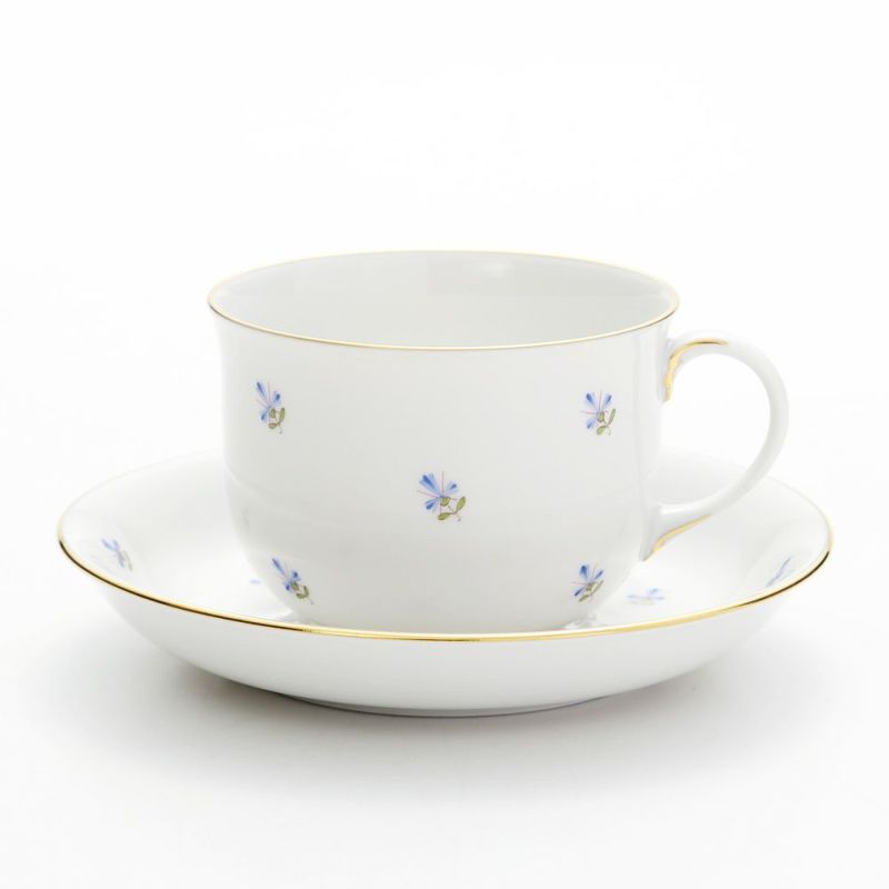 アウガルテン（AUGARTEN） スキャタードコーンフラワー（5010） コーヒーカップ＆ソーサー 200ml（001シューベルトシェイプ）