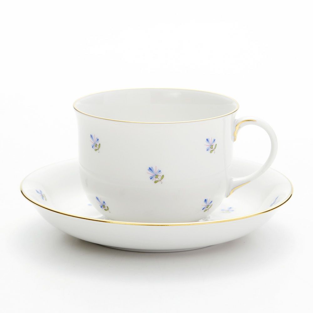 アウガルテン（AUGARTEN） スキャタードコーンフラワー（5010） コーヒーカップ＆ソーサー 200ml（001シューベルトシェイプ）