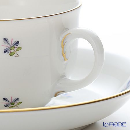 アウガルテン（AUGARTEN） スキャタードコーンフラワー（5010） モカカップ＆ソーサー 80ml（001シューベルトシェイプ）