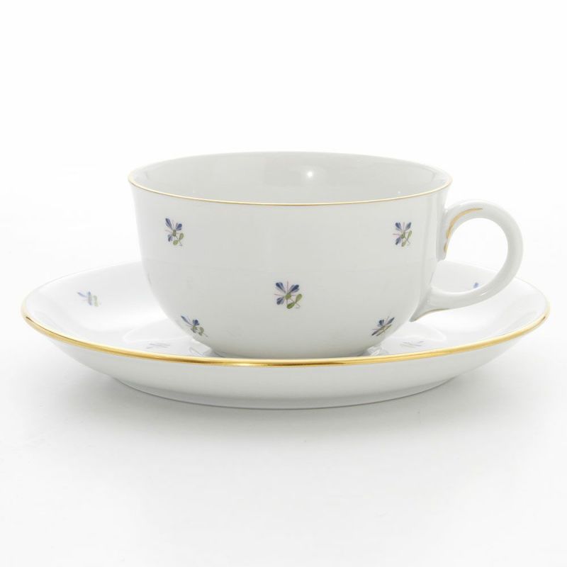 アウガルテン（AUGARTEN） スキャタードコーンフラワー（5010） ティーカップ＆ソーサー（S） 200ml（001シューベルトシェイプ）