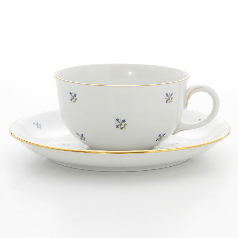 アウガルテン（AUGARTEN） スキャタードコーンフラワー（5010） ティーカップ＆ソーサー（S） 200ml（001シューベルトシェイプ）