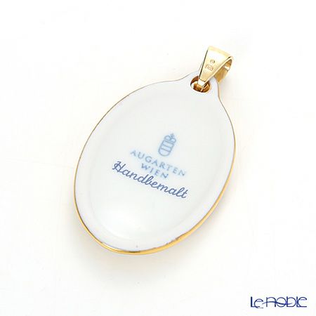 アウガルテン（AUGARTEN） フローラルブーケ（5034） バラ ペンダント（金縁）（753）