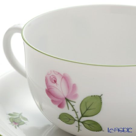 アウガルテン（AUGARTEN） ウィンナーローズ（5089） ブイヨンカップ＆ソーサー（001シューベルトシェイプ）