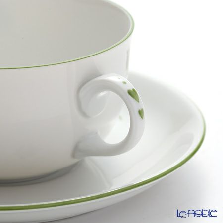 アウガルテン（AUGARTEN） ウィンナーローズ（5089） ブイヨンカップ＆ソーサー（001シューベルトシェイプ）