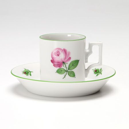 アウガルテン（AUGARTEN） ウィンナーローズ（5089） モカカップ＆ソーサー ハプスブルク（059）