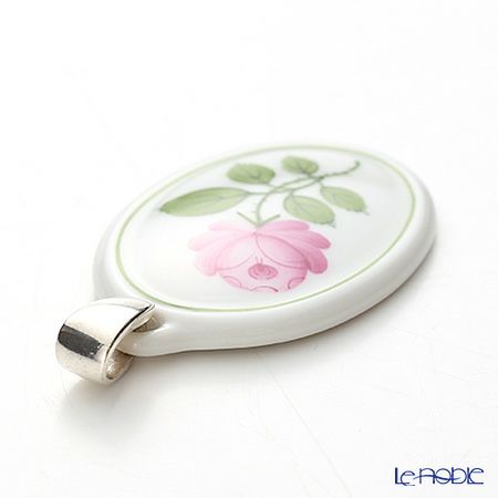 アウガルテン（AUGARTEN） ウィンナーローズ（5089） グリーンライン ペンダント（銀金具）