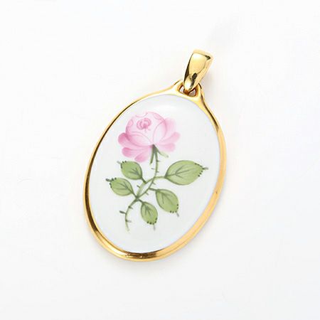アウガルテン（AUGARTEN） ウィンナーローズ（5089） ペンダント（金縁）（753）