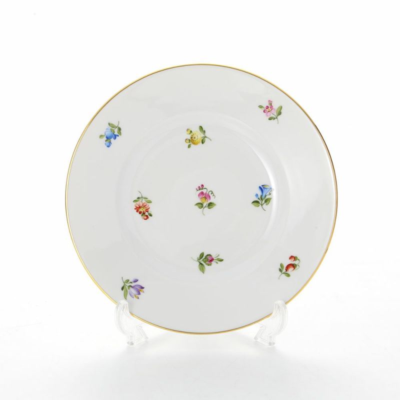 アウガルテン（AUGARTEN） スキャタードフラワー（5096） BBプレート 16cm（001シューベルトシェイプ）