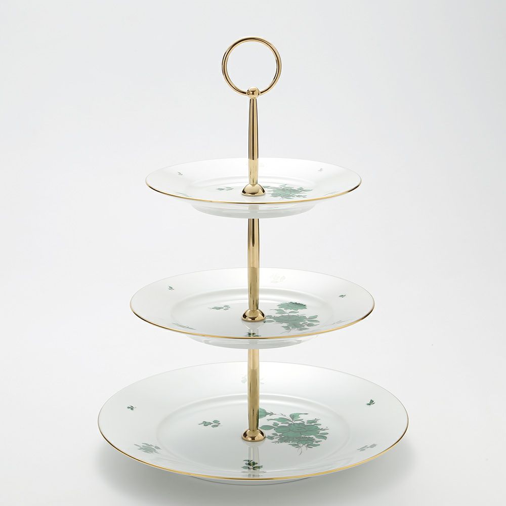 アウガルテン（AUGARTEN） マリアテレジア（5098） 3段ケーキプレート 33cm（001）