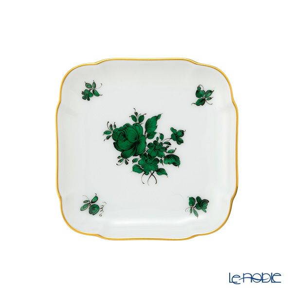 アウガルテン（AUGARTEN） マリアテレジア（5098A）バラ スクエアディッシュ 9×9cm（110）