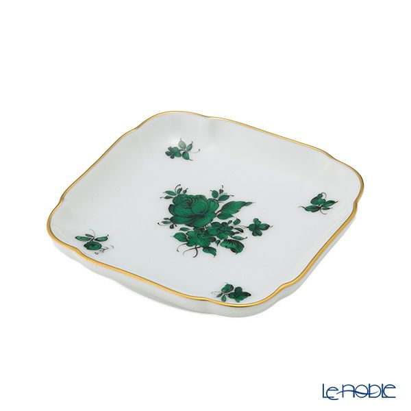 アウガルテン（AUGARTEN） マリアテレジア（5098A）バラ スクエアディッシュ 9×9cm（110）