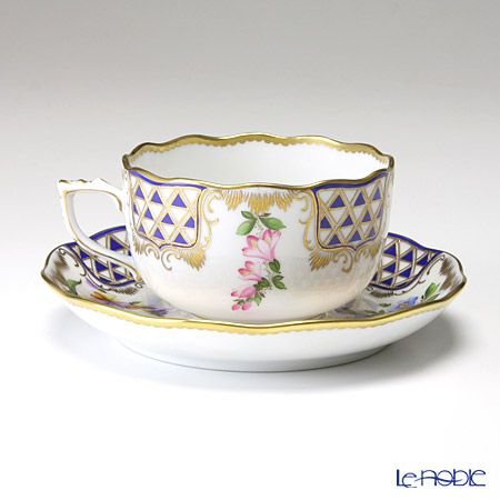 ヘレンド ブルーダイヤモンド MTFC 20724-0-00／20724 ティーカップ＆ソーサー 200ml