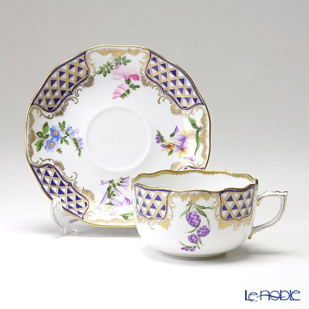 ヘレンド ブルーダイヤモンド MTFC 20724-0-00／20724 ティーカップ＆ソーサー 200ml