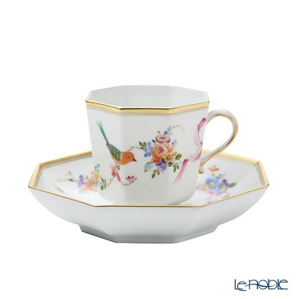 ヘレンド 地中海の庭 ティーセット オクタゴナル 2人用