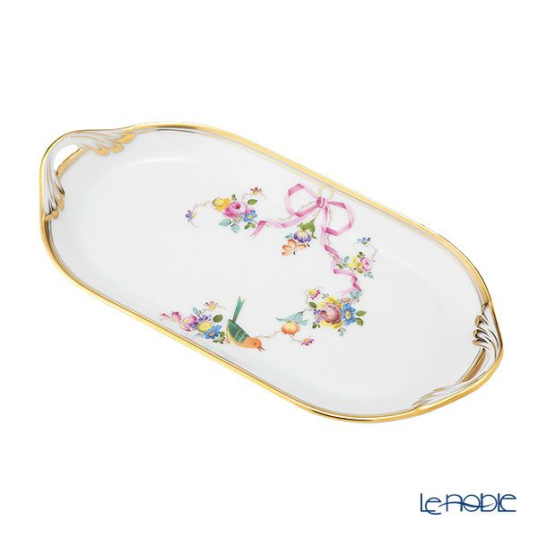 ヘレンド 地中海の庭 JM サービストレイ 23cm 02437-0-00