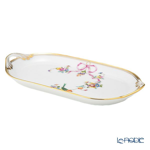 ヘレンド 地中海の庭 JM サービストレイ 23cm 02437-0-00