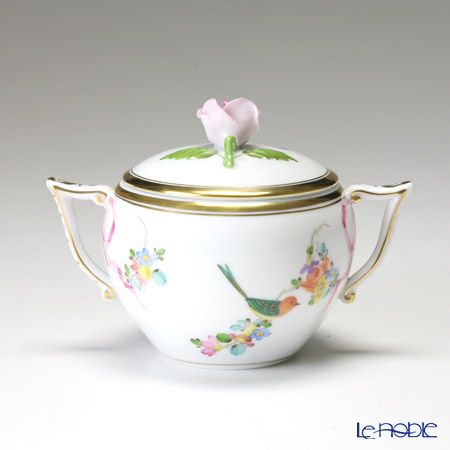 ヘレンド 地中海の庭 JM 20472-0-09 シュガーポット（ローズ） 200ml