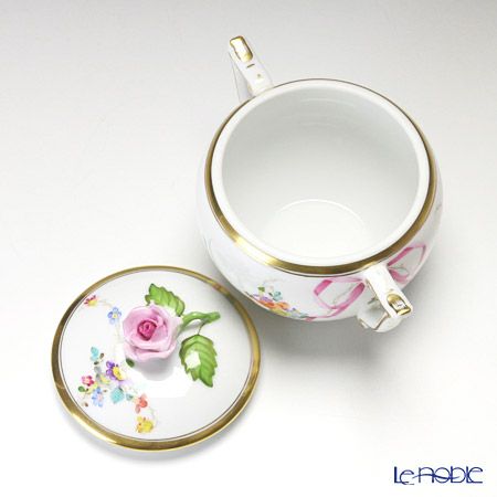 ヘレンド 地中海の庭 JM 20472-0-09 シュガーポット（ローズ） 200ml