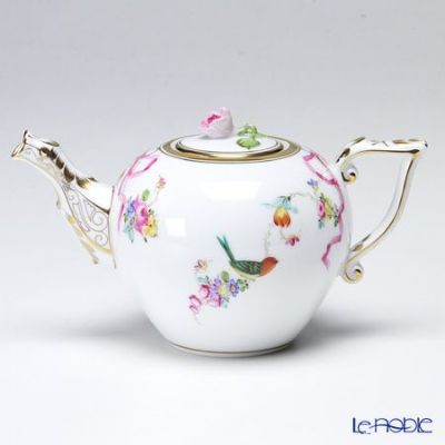 ヘレンド 地中海の庭 JM 20606-0-09／20604 ティーポット（ローズ