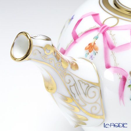 ヘレンド 地中海の庭 JM 20608-0-09／20605 ティーポット（ローズ） 400ml