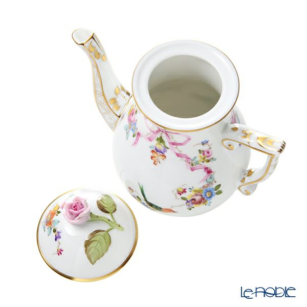 ヘレンド 地中海の庭 JM モカポット（ローズ） 400ml 20615-0-09