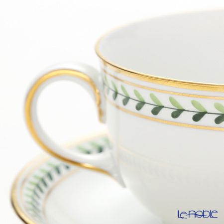 アウガルテン（AUGARTEN） ウィンナーリーフエッジ（5343） ブイヨンカップ＆ソーサー（001シューベルトシェイプ）