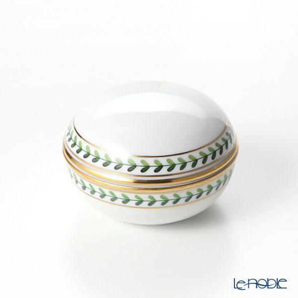 アウガルテン（AUGARTEN） ウィンナーリーフエッジ（5343） ジュエリーボックス 8cm （509）