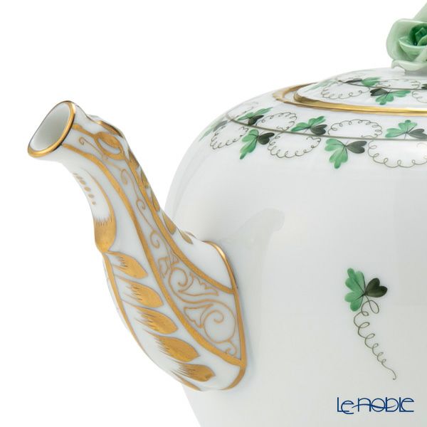 ヘレンド パセリグリーン PE 00606-0-09 ティーポット ローズ 800ml