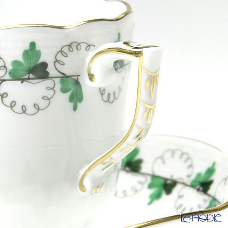 ヘレンド パセリグリーン PE 00707-0-00／707 モカカップ＆ソーサー 150ml