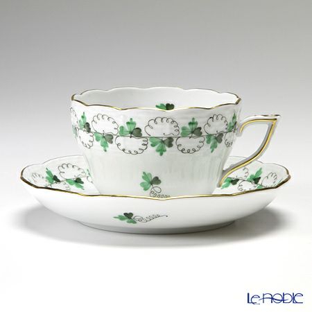 ヘレンド パセリグリーン PE 00730-0-00 ティーカップ＆ソーサー（兼用） 200ml
