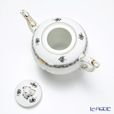 ヘレンド アポニーブラック 00606-0-06 ティーポット ツイスト 800ml