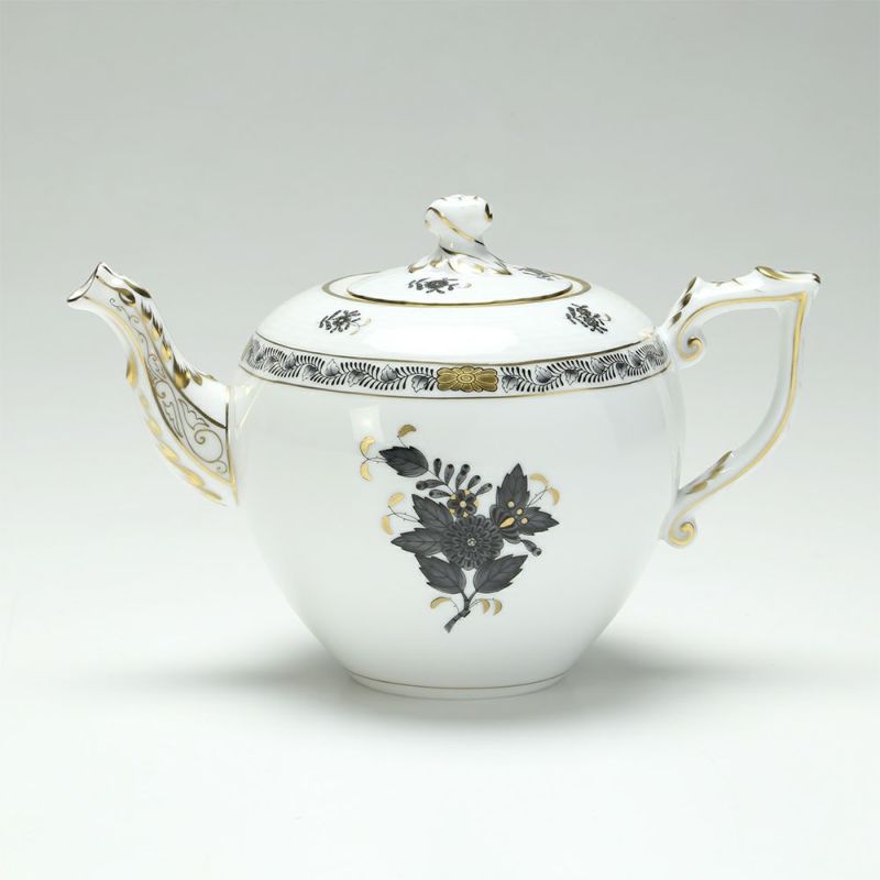 ヘレンド アポニーブラック 00606-0-06 ティーポット ツイスト 800ml