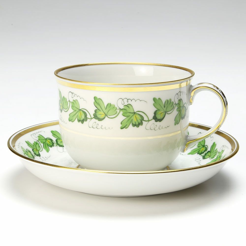 アウガルテン（AUGARTEN） ワインリーフ（5355） コーヒーカップ＆ソーサー 200ml（001）